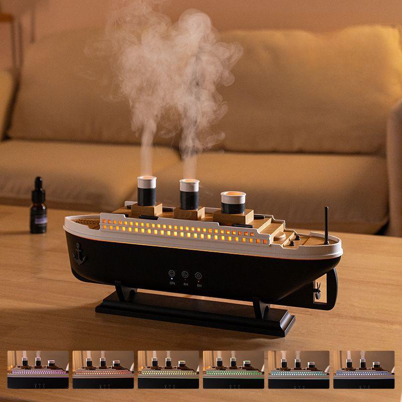 Antistress Relaxation Retro Ship Air Humidifier Ultrasonic Aromatherapy