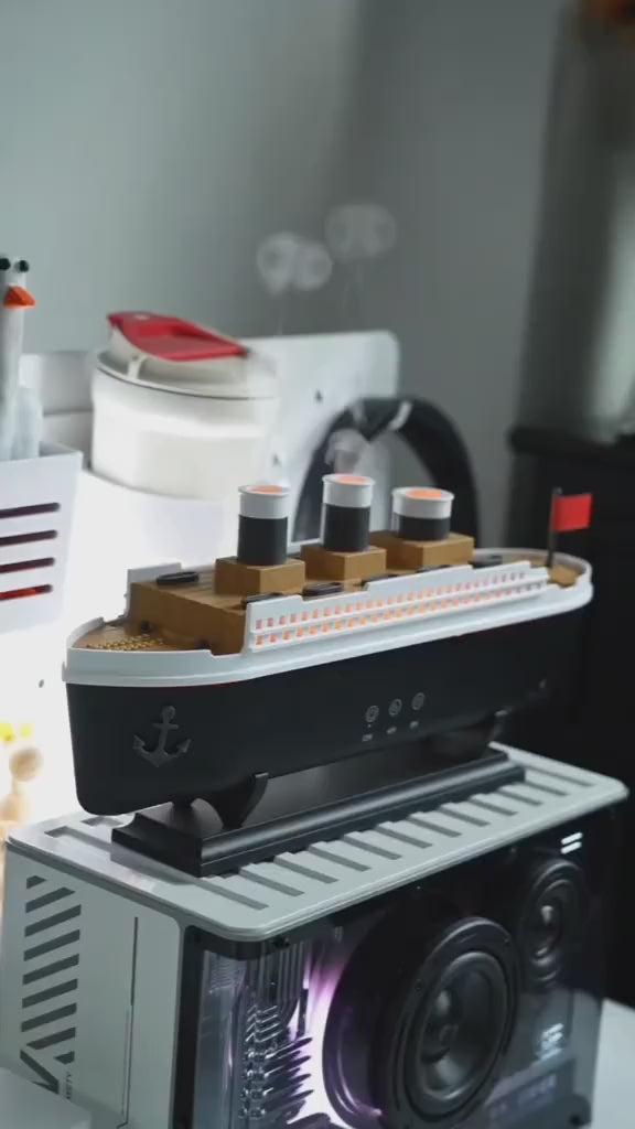 Antistress Relaxation Retro Ship Air Humidifier Ultrasonic Aromatherapy